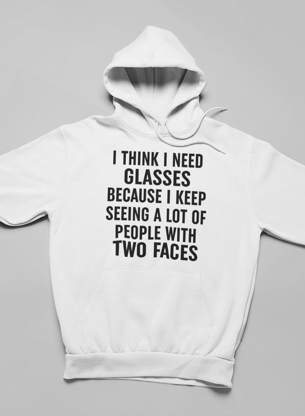 I Think I Need Glassese Hoodie shopmerchmallow Virgin Teez - Black Hoodie