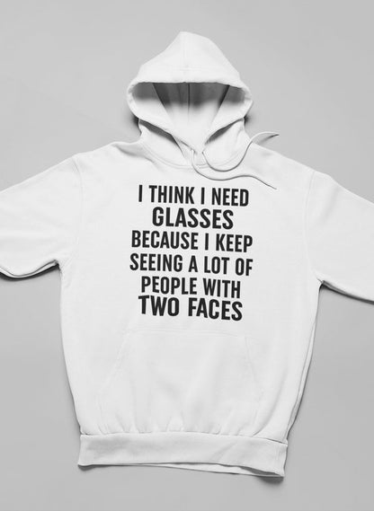 I Think I Need Glassese Hoodie shopmerchmallow Virgin Teez - Black Hoodie