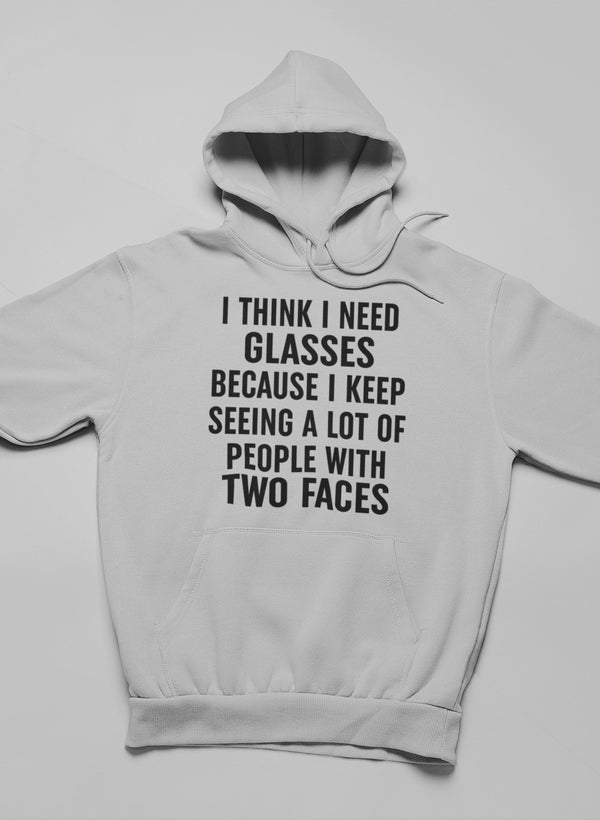 I Think I Need Glassese Hoodie shopmerchmallow Virgin Teez - Black Hoodie