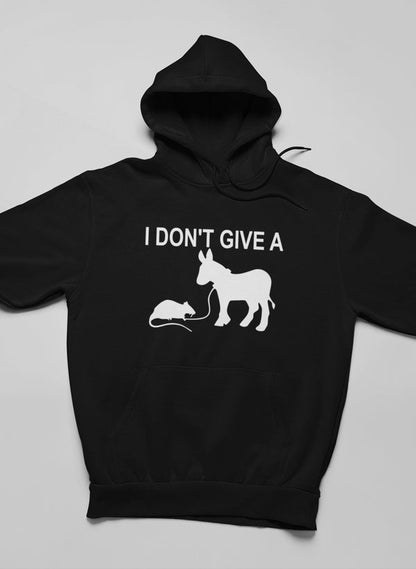 I Didn't Give Hoodie shopmerchmallow Virgin Teez - Black Hoodie
