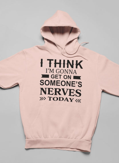 I Think I'm Gonna Get On Hoodie shopmerchmallow Virgin Teez - Black Hoodie