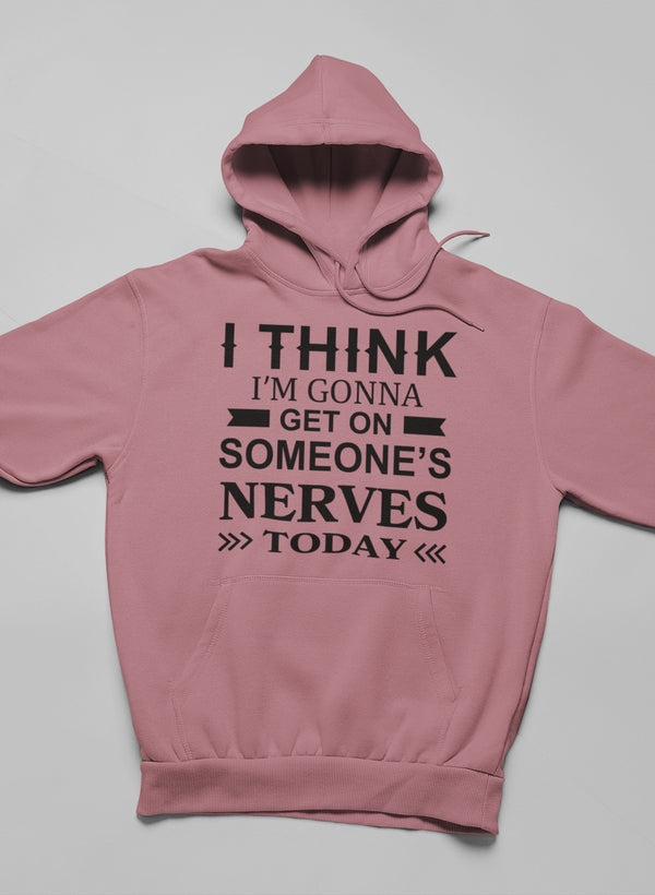 I Think I'm Gonna Get On Hoodie shopmerchmallow Virgin Teez - Black Hoodie