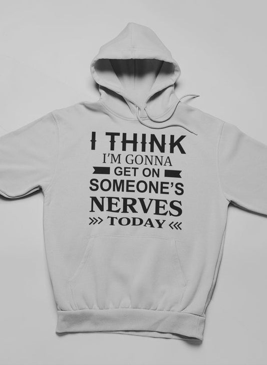I Think I'm Gonna Get On Hoodie shopmerchmallow Virgin Teez - Black Hoodie