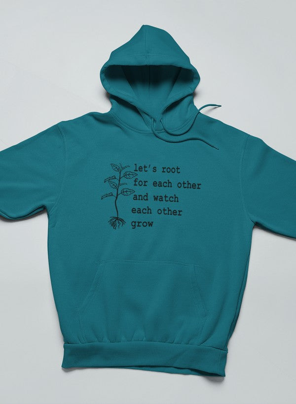 Let's Root For Each Other Hoodie shopmerchmallow Virgin Teez - Black Hoodie
