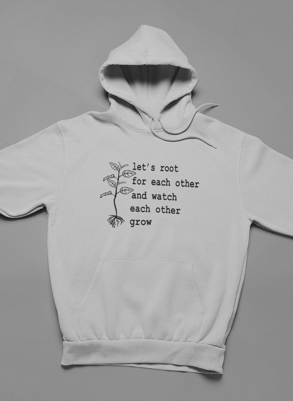 Let's Root For Each Other Hoodie shopmerchmallow Virgin Teez - Black Hoodie