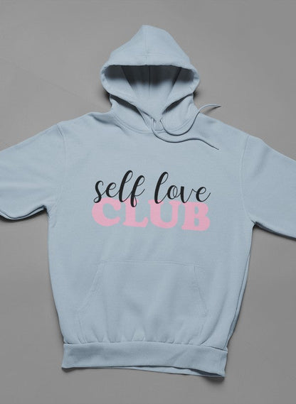 Self Love Club Hoodie shopmerchmallow Virgin Teez - Black Hoodie