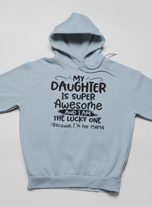 My Daughter Is Super Hoodie shopmerchmallow Virgin Teez - Black Hoodie