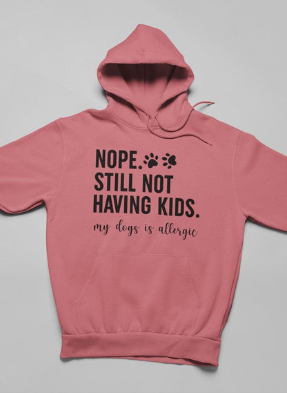 Nope Still Not Having Kids Hoodie shopmerchmallow Virgin Teez - Black Hoodie