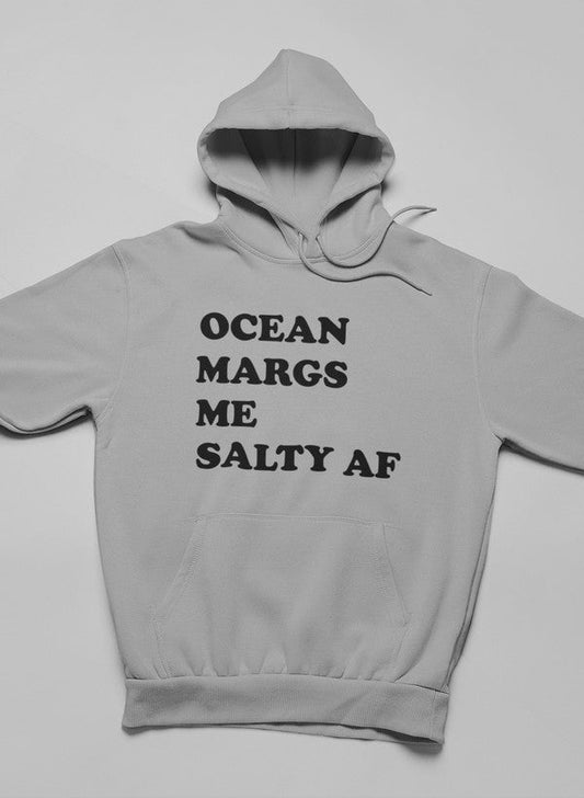 Ocean Margs Me Salty AF Hoodie shopmerchmallow Virgin Teez - Black Hoodie