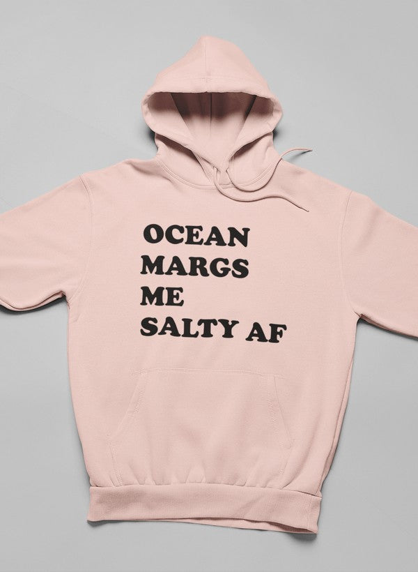 Ocean Margs Me Salty AF Hoodie shopmerchmallow Virgin Teez - Black Hoodie