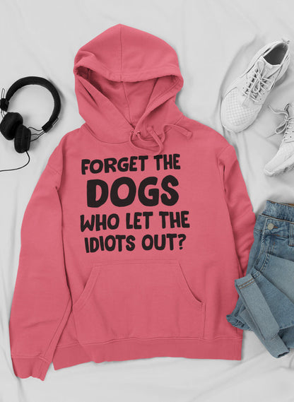 Forget The Dogs Hoodie shopmerchmallow Virgin Teez - Black Hoodie