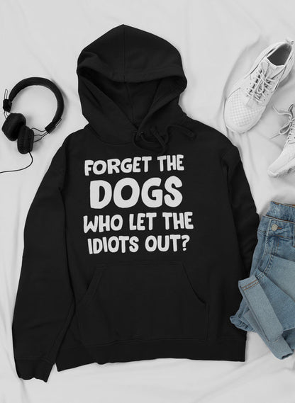 Forget The Dogs Hoodie shopmerchmallow Virgin Teez - Black Hoodie