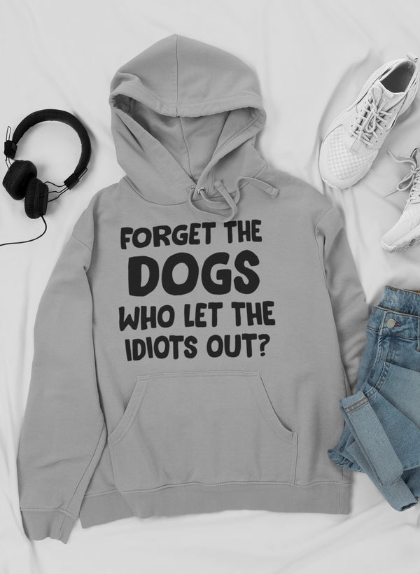 Forget The Dogs Hoodie shopmerchmallow Virgin Teez - Black Hoodie