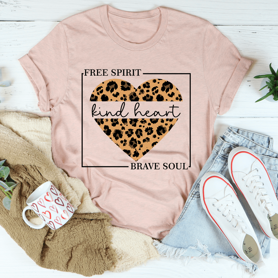 Free Spirit Kind Heart Brave Soul T-Shirt shopmerchmallow Free Spirit Kind Heart Brave Soul T-Shirt