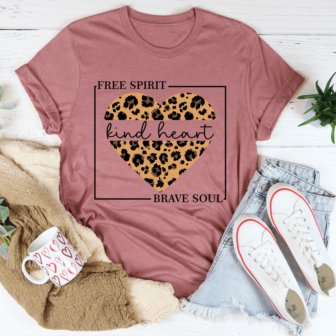 Free Spirit Kind Heart Brave Soul T-Shirt shopmerchmallow Free Spirit Kind Heart Brave Soul T-Shirt