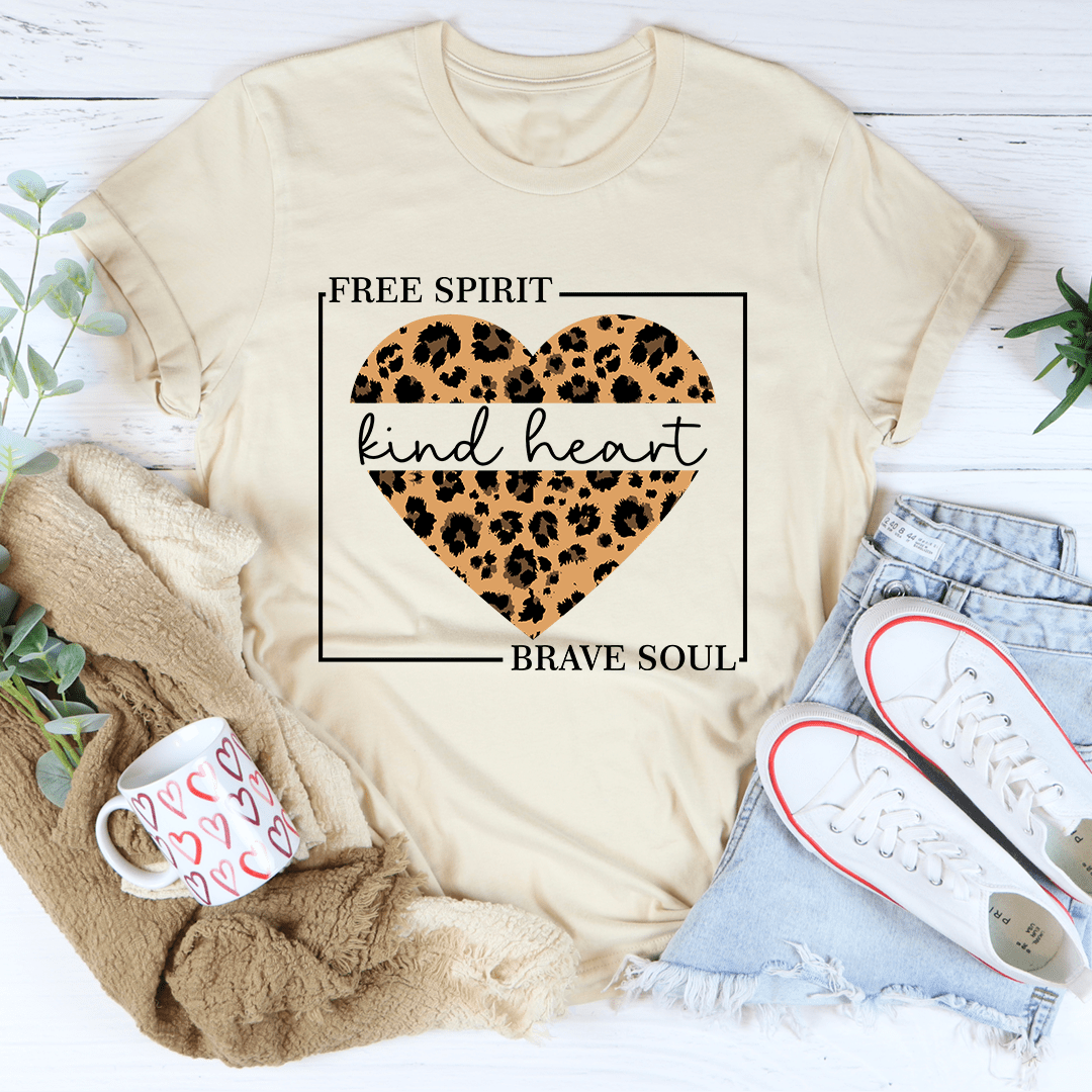 Free Spirit Kind Heart Brave Soul T-Shirt shopmerchmallow Free Spirit Kind Heart Brave Soul T-Shirt