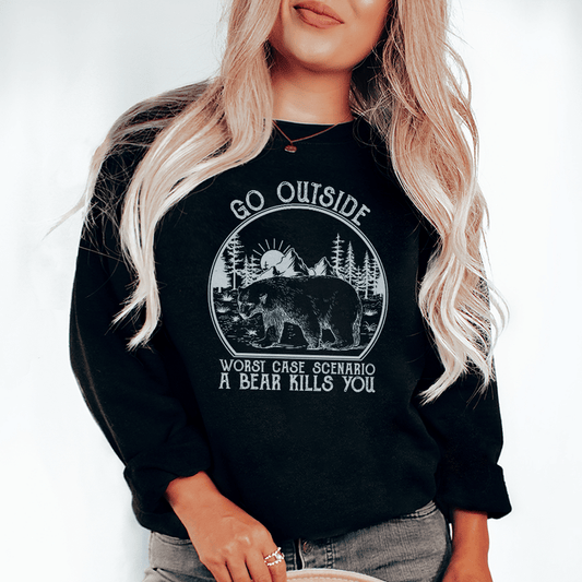 Go Outside Worst Case Scenario A Bear Kills You shopmerchmallow Go Outside Worst Case Scenario A Bear Kills You