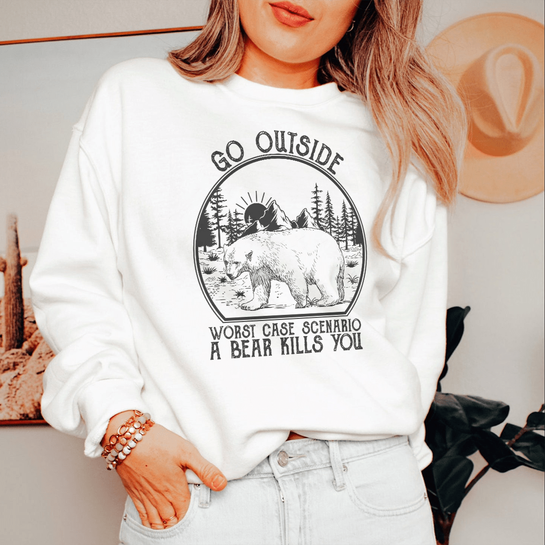 Go Outside Worst Case Scenario A Bear Kills You shopmerchmallow Go Outside Worst Case Scenario A Bear Kills You