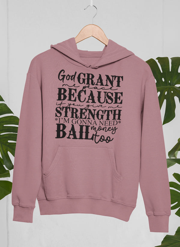 God Grant Me Peace Hoodie shopmerchmallow Virgin Teez - Black Hoodie