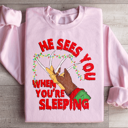 He Sees You When You're Sleeping shopmerchmallow He Sees You When You're Sleeping