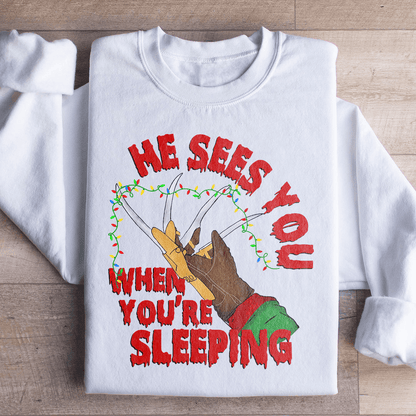 He Sees You When You're Sleeping shopmerchmallow He Sees You When You're Sleeping