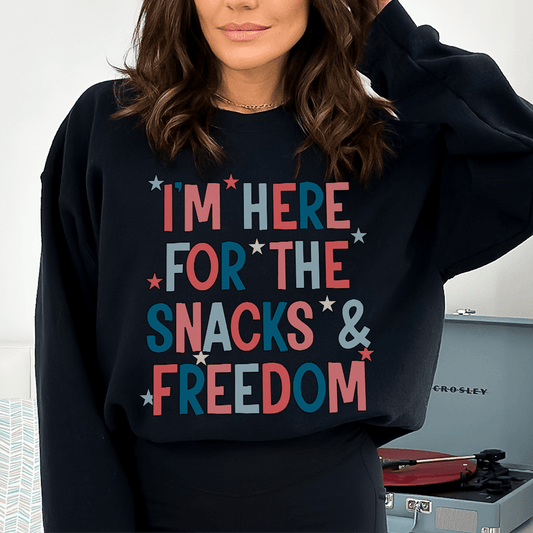 I'm Here For The Snacks And Freedom shopmerchmallow I'm Here For The Snacks And Freedom