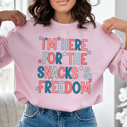 I'm Here For The Snacks And Freedom shopmerchmallow I'm Here For The Snacks And Freedom