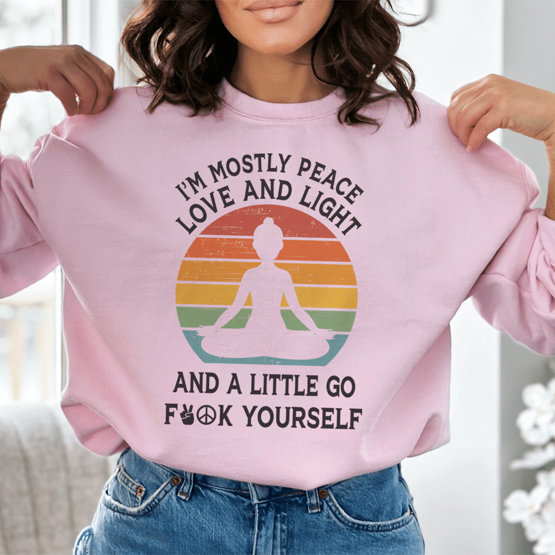 I'm Mostly Peace Love And Light shopmerchmallow I'm Mostly Peace Love And Light