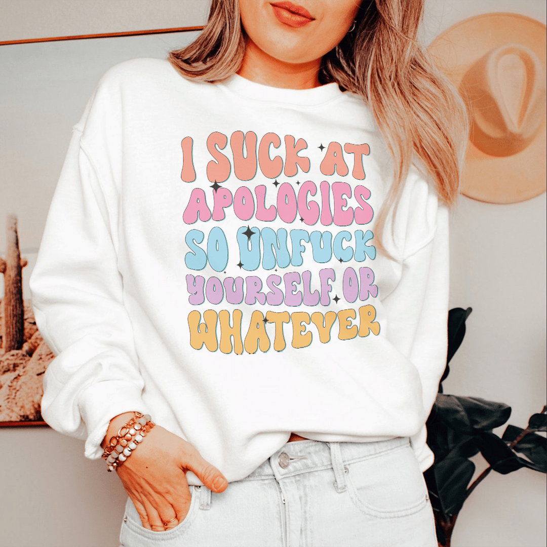 I Suck At Apologies shopmerchmallow I Suck At Apologies