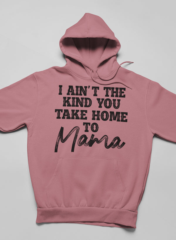 I Ain't The Kind You Take Home To Mama Hoodie shopmerchmallow Virgin Teez - Black Hoodie