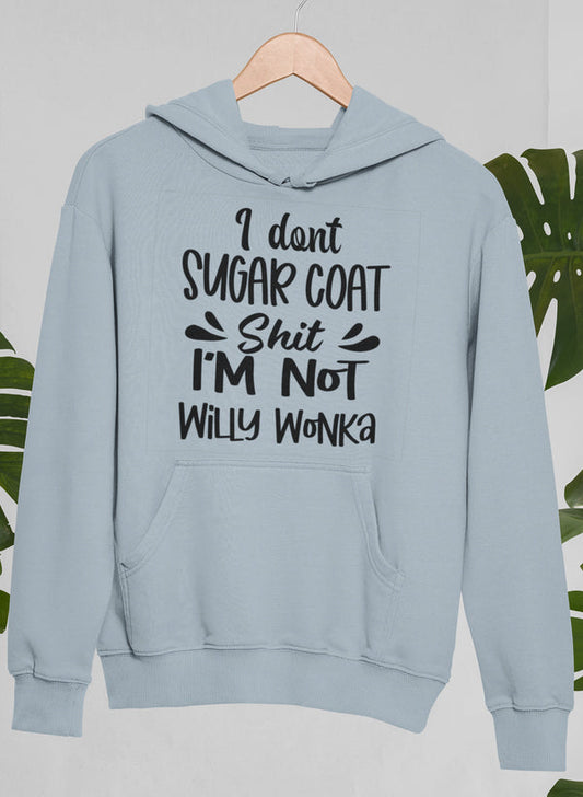 I Don't Sugar Coat Hoodie shopmerchmallow Virgin Teez - Black Hoodie