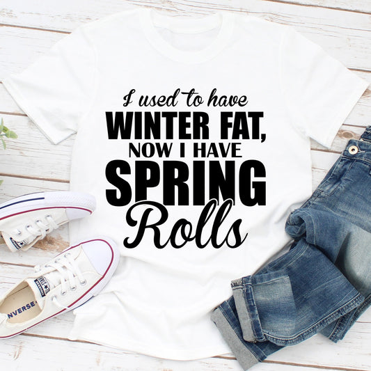 I Used To Have Winter Fat Now I Have Spring Rolls T-Shirt shopmerchmallow I Used To Have Winter Fat Now I Have Spring Rolls T-Shirt