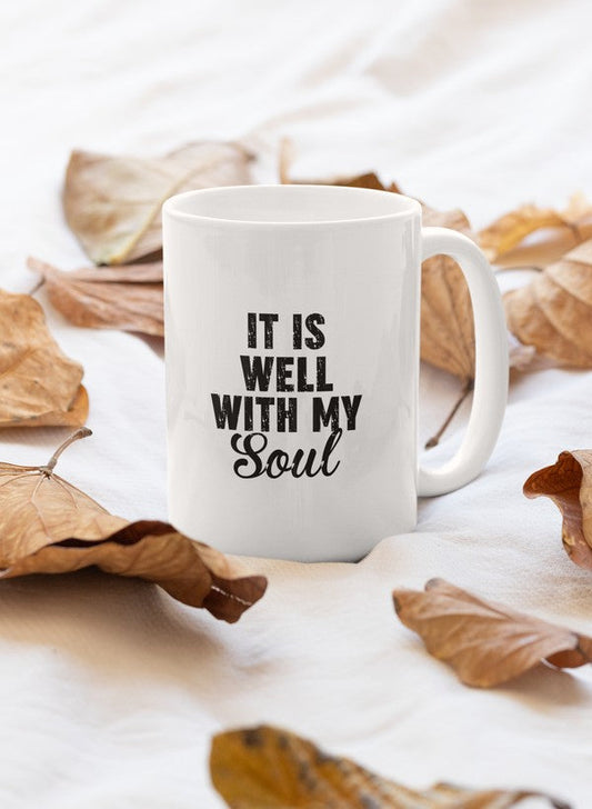 It Is Well With My Soul Mug shopmerchmallow Virgin Teez  - A Future Wars Story Mug
