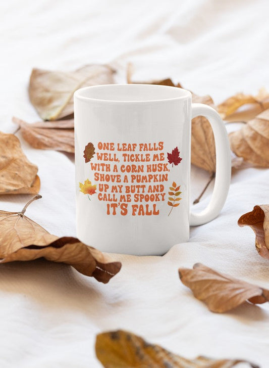 It's Fall Mug shopmerchmallow Virgin Teez  - A Future Wars Story Mug