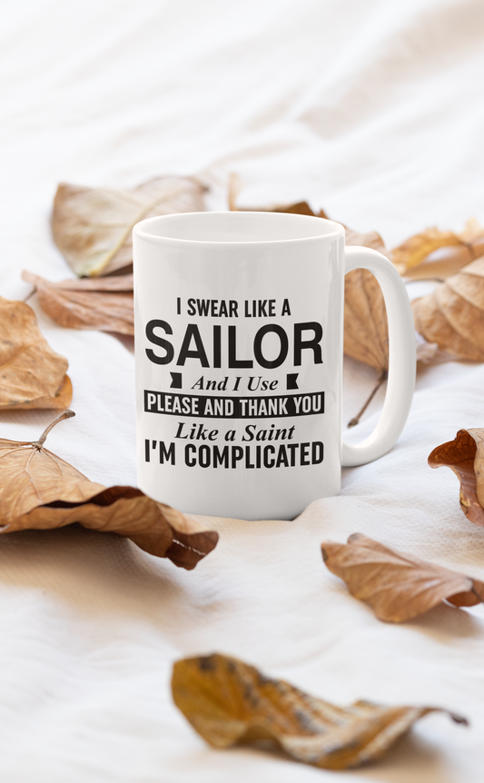 I Swear Like A Sailor And Use Mug shopmerchmallow Virgin Teez  - A Future Wars Story Mug