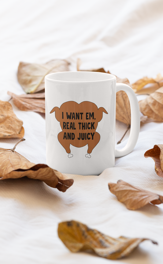 I Want Em' Real Thick And Mug shopmerchmallow Virgin Teez  - A Future Wars Story Mug