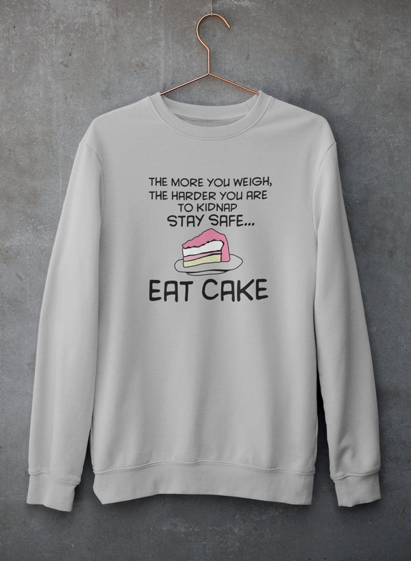 Eat Cake Sweat Shirt shopmerchmallow Virgin Teez - Black Hoodie