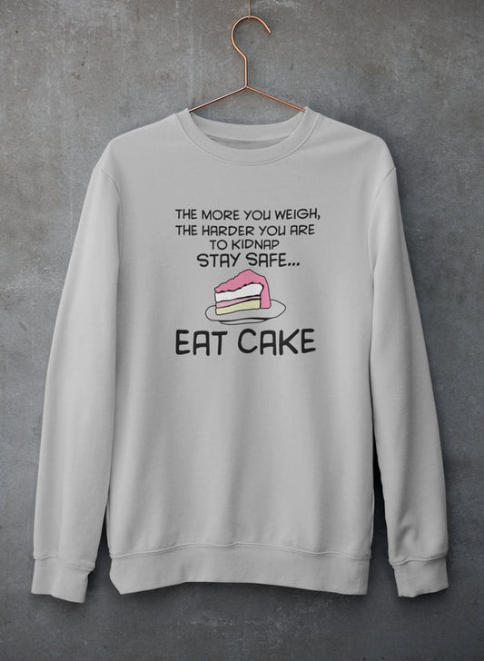 Eat Cake Sweat Shirt shopmerchmallow Virgin Teez - Black Hoodie