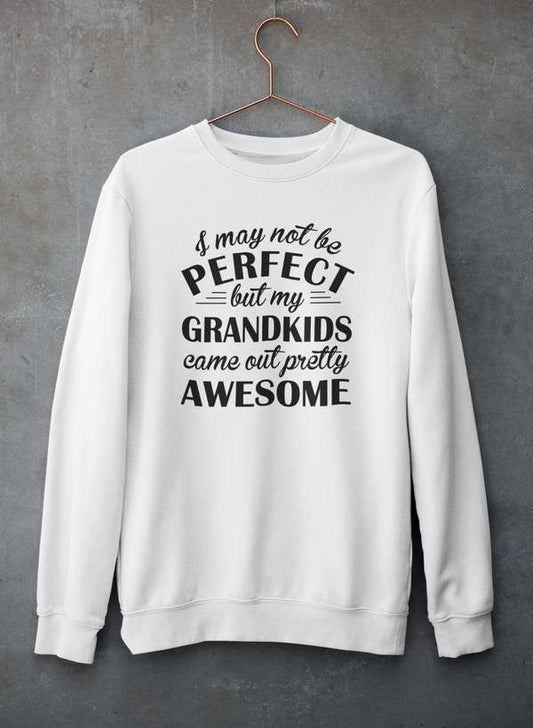 I May Not Be Perfect But My Grandkids Came Out Pretty Awesome Sweat Shirt shopmerchmallow Virgin Teez - Black Hoodie