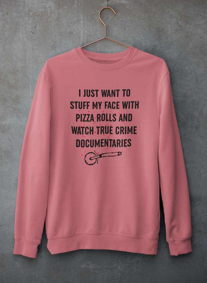 Copy of I Just Want To Watch Scary Movies And Eat Candy   Sweat Shirt shopmerchmallow Virgin Teez - Black Hoodie