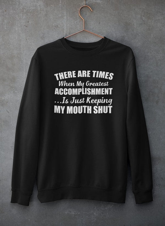 There Are Times Sweat Shirt shopmerchmallow Virgin Teez - Black Hoodie