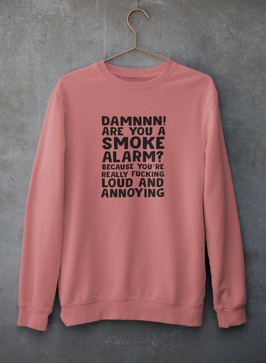 Smoke Alarm Sweat Shirt shopmerchmallow Virgin Teez - Black Hoodie
