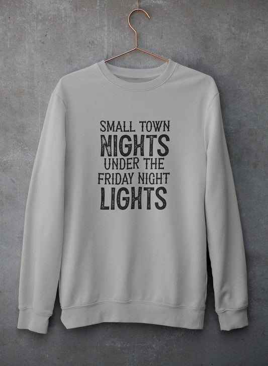 Small Town Nights Sweat Shirt shopmerchmallow Virgin Teez - Black Hoodie