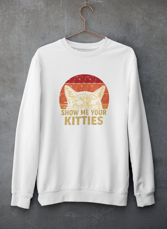 Show Me Your Kitties Sweat Shirt shopmerchmallow Virgin Teez - Black Hoodie