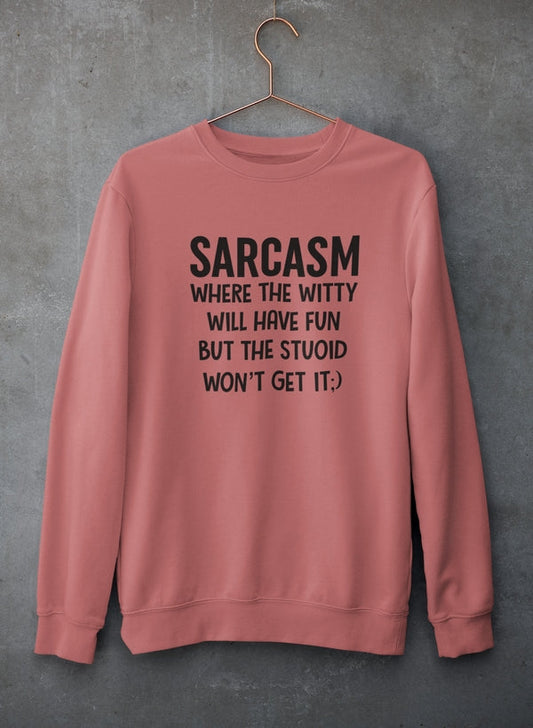 Sarcasm Where The Witty Will Have Fun Sweat Shirt shopmerchmallow Virgin Teez - Black Hoodie