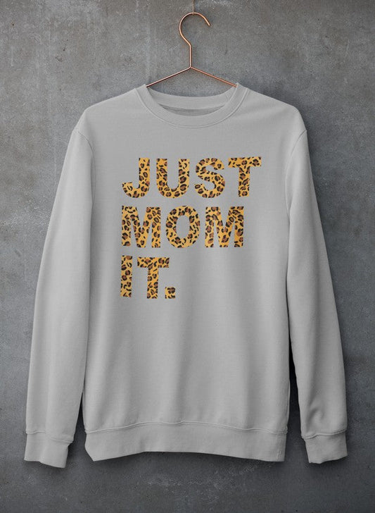 Just Mom It  Sweat Shirt shopmerchmallow Virgin Teez - Black Hoodie
