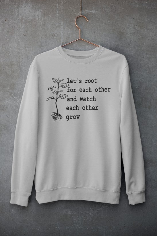 Let's Root For Each Other Sweat Shirt shopmerchmallow Virgin Teez - Black Hoodie