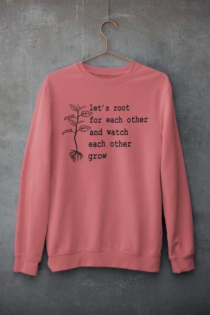 Let's Root For Each Other Sweat Shirt shopmerchmallow Virgin Teez - Black Hoodie