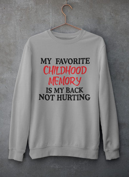 My Childhood Memory Sweat Shirt shopmerchmallow Virgin Teez - Black Hoodie
