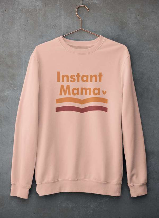 Instant Mama Sweat Shirt shopmerchmallow Virgin Teez - Black Hoodie